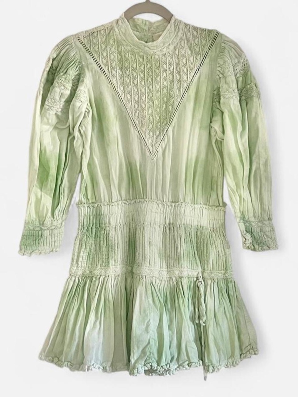 LoveShackFancy Green Dress